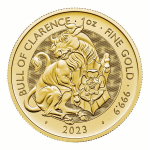 1 oz Gold UK - Royal Tudor Beast BLACK BULL - 2023...