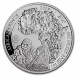 1 oz Ruanda 2023 Proof Privy - BERGGORILLA -...