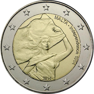 2 Euro Malta 2014 50 Jahre Unabhängigkeit