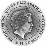 2 Unzen Silber Götter des Olymp - Poseidon 2014...