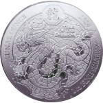 1 oz Ruanda 2024 BU - DRACHE - Jahr des DRACHEN - LUNAR...