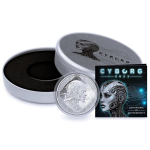 1 oz Samoa 2023 Prooflike - CYBORG - SKYLINE Futuristische Stadt - Künstliche Intelligenz - 5 $  - Differenzbesteuert !
