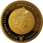 1 Unze Gold Kamerun 2023 BU - GERECHTIGKEIT - Zeitalter...
