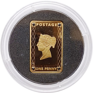 1 Unze Silber Ghana Penny Black 2020 Proof vergoldet mit 4 Diamanten 5 Cedis