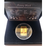 1 Unze Silber Ghana Penny Black 2020 Proof vergoldet mit...