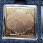 Ghana 3 x 5 Cedis vergoldete Banknote Creation of Adam God Touch 2021