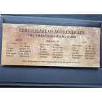 Ghana 3 x 5 Cedis vergoldete Banknote Creation of Adam God Touch 2021