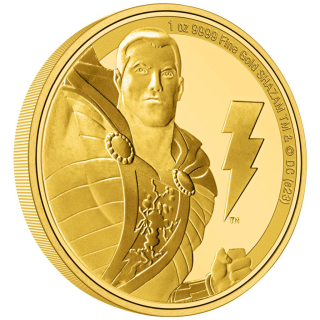 1 Unze Gold Niue 2023 Proof - SHAZAM -  Classic Superheroes - " Serie Klassische Superhelden " Ausgabe 7 - 250 NZD