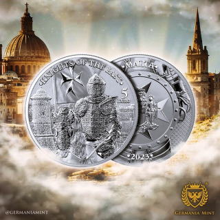 AURINUM-TOP-ANGEBOT**  Malta 5 Euro 2023 - Ritter der Vergangenheit - Knights of the Past 2022 BU - Coin Card - 3.Ausgabe !  Malta 5 Euro 2023 - Ritter der Vergangenheit - Knights of the Past - Malteserorden - BU Coin Card Ausgabe 3