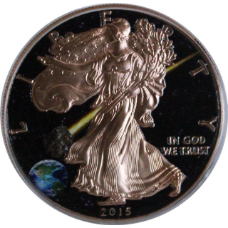 1 oz USA American Eagle 2016 Rosegold - ADMIRE METEORIT - Atlas of Meteorite