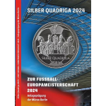 1/4 oz Silber Round 2024 Proof - QUADRIGA - Fussball EM...