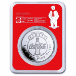 WIEDER DA* 1 oz Silber Round 2023 BU - Der COCA COLA EISBÄR - Der Coin Card TEP - USA