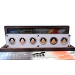 6 x 30 gr Panda Bull & Bear Investment Set 2017 ST  teilvergoldet, coloriert, Rhutenium