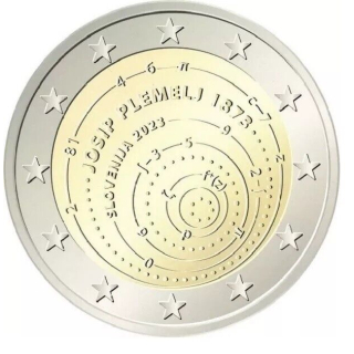2 Euro Slowenien 2023 Bimetall Josip Plemelj - 150. Geburtstag