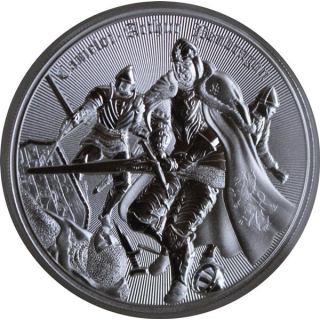 1 oz Niue 2023 BU - KÖNIG ARTHUR - ARTUS PENDRAGON - Ritter der Tafelrunde - Camelot serie 1.Ausgabe - 2 NZ$