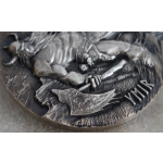 3 oz Tokelau 2017 Antique  - YMIR Eisgott $ Gott der Giganten - Legends of Asgard - Antique Finish Ultra High Relief - silber 10 $