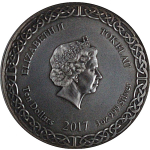 3 oz Tokelau 2017 Antique  - YMIR Eisgott $ Gott der Giganten - Legends of Asgard - Antique Finish Ultra High Relief - silber 10 $