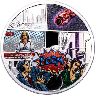 1 Unze Silber Cook Islands 2023 - TENHAM METEORIT - CIT