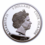 1 Unze Silber Cook Islands 2023 - TENHAM METEORIT - CIT