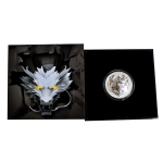 1 oz Fiji 2024 Proof 3-dIMENSIONAL - DRACHE - JAHR des DRACHEN - Lunar Drache - Ultra High Relief - 1$ - Auflage 888 ! Relief mit 8 mm Tiefe !  ECHTBILDER !