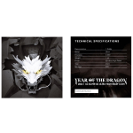 1 oz Fiji 2024 Proof 3-dIMENSIONAL - DRACHE - JAHR des DRACHEN - Lunar Drache - Ultra High Relief - 1$ - Auflage 888 ! Relief mit 8 mm Tiefe !  ECHTBILDER !