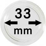 Münzkapsel 33,00 mm für 1 Unze Gold Tudor...