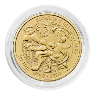 1 Unze Gold  UK 2024 BU - BEOWULF & GRENDEL - Mythen & Legenden - United Kingdom - Premium Gold Anlagemünze
