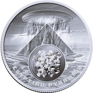 1 oz Silber USA 2024 Mesa Grande Proof - Built by ALIENS - Egyptian Pyramids -ALIENS bauten die Ägyptischen Pyramiden - Souvereign Nation - 1$