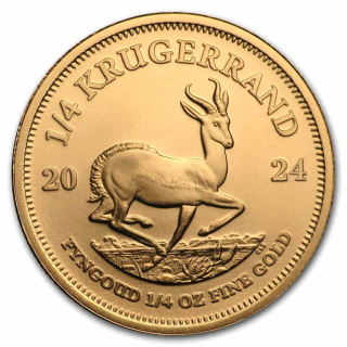 1/4 Unze Gold Krügerrand Südafrika BU 2024