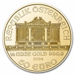1/2 Unze Gold Wiener Philharmoniker Österreich 2024 BU