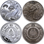 NEU*  2 x 1 oz SET Niue 2024 - SEESCHLANGE - SEA SERPENT...