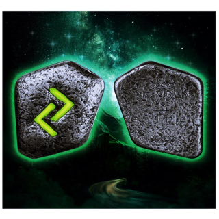 NEU *1 oz RUNEN Barren Germania - JERA - Entwicklung & Erfolg & Kreativität - Die Runenkunde Altgermanische Schriftzeichen 3. Ausgabe - Germania Edition - Antique Finish - Individuell Nummeriert + UV Leuchtend  - Germania Mint Edition