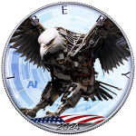 NEU* 1 oz USA 2024 BU - Cyber EAGLE / ADLER - American...