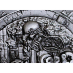 AURINUM*TOP*ANGEBOT*Letzte* 2 oz Kamerun 2025 - SKULL STEAMPUNK - Machina - Steam Driven Skull - Antique & Emaille - 2000 Francs - Innovativserie !  - Neu Echtbilder Real Photos !