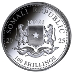 NEU* 1 oz Somalia Elefant 2025 - African Wildlife -...