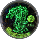 1 oz USA 2018 American Eagle Liberty - PLANET JUPITER mit TIGERAUGE-EDELSTEIN - Gemstone Edition - Glow-in-the-Dark - Astronomie Edition