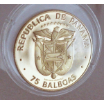 5,31 g GOLD Panama 1978 Proof - 75 Jahre...