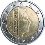 2 Euro Luxemburg 2015 - LETZEBUERG GROSSHERZOG HENRI unc....