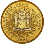 1/10 oz Gold Malta 2022 Proof - SOLARIS - 10 Euro -...
