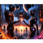 1 oz Canada 2024 - ASTRONAUT PLANETENBESIEDELUNG - Black...