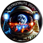 1 oz Canada 2024 - ASTRONAUT PLANETENBESIEDELUNG - Black Ruthenium Color - * 2. Ausgabe