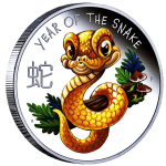 1/2 oz Tuvalu 2025 Proof - BABY SCHLANGE - JAHR der...