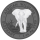 2 x 1 oz Somalia 2025 - Black & White Ruthenium silber - Schwarz & Weiss - Elefant African Wildlife