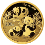 15 g Gold Panda 2025 BU - 200 Yuan Goldpanda