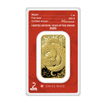 NEU* 1 oz Goldbarren - Schlange - Jahr der Schlange -...