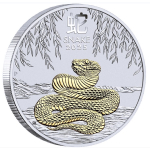 1 oz Australien 2025 GILDED Box -SCHLANGE - JAHR der...