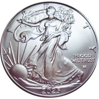 Neu* 1 Unze Silber USA 2025 BU - LIBERTY AMERICAN EAGLE -  United States America - neues Design- 1$