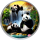 2 x 30 g China 2025 - PANDA TAG & NACHT - NIGHT & DAY -Pandafamilie am Wasserfall - Silber Farbe Color