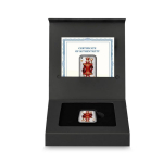 2 oz Silber Gussbarren 2024 - HERZ KÖNIG - KING of HEARTS - Pokerkarten Poker Cards - Antique Finish Color