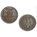 2 DM Deutsche Mark 1951 - TRAUBEN & ÄHREN -...